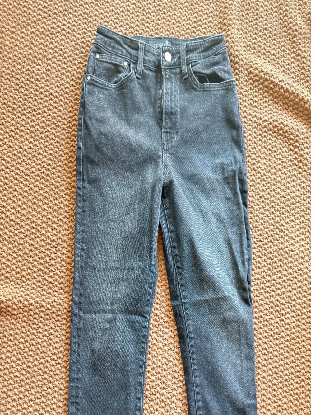 Mavi Star High-Rise Mom Jeans – Black Wash – Size 27 - Picture 3 of 6